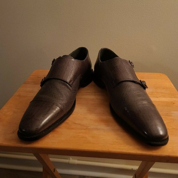 Stacy Adams Men\'s Gray Gardello Monk Strap Shoes main image 6
